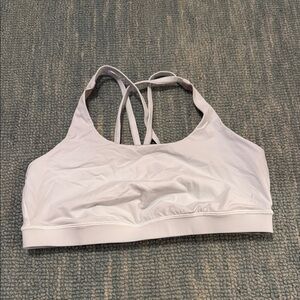 Lululemon White Racerback Sports Bra
